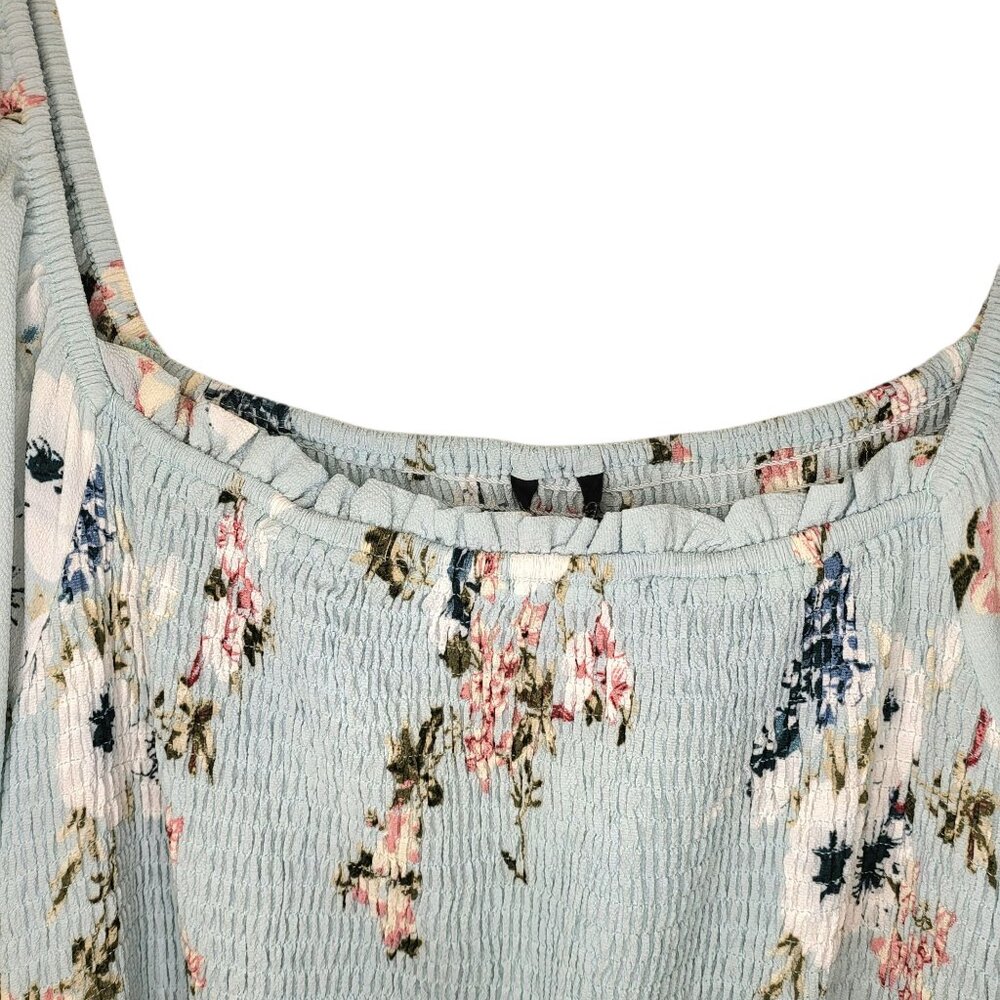 Womens Bloomchic Spring Summer Romantic Bohemian Blue Floral Maxi Dress Sz 22-24 - Picture 2 of 9